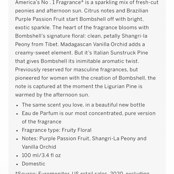 Bombshell Perfume 3.4oz and Rollerball .23oz Bombshell Seduction Lotion 8.4oz - Picture 8 of 11